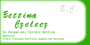 bettina czelecz business card